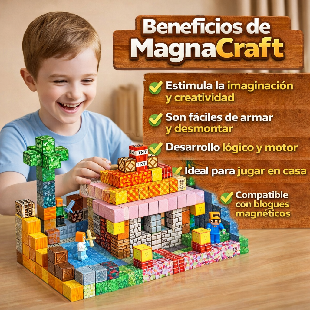 Bloques magneticos MagnaCraft 28 PCS