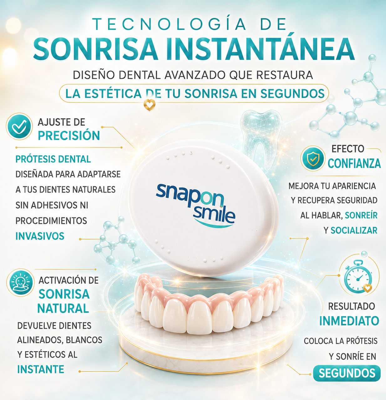 Protesis Dental SNAP ON SMILE