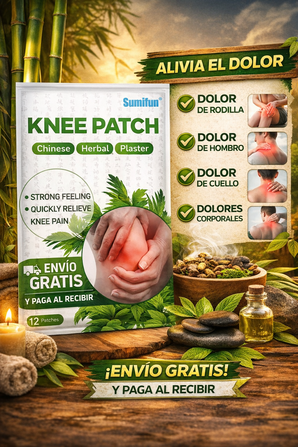 Parches Para Dolor De Articulaciones KNEE x 10U
