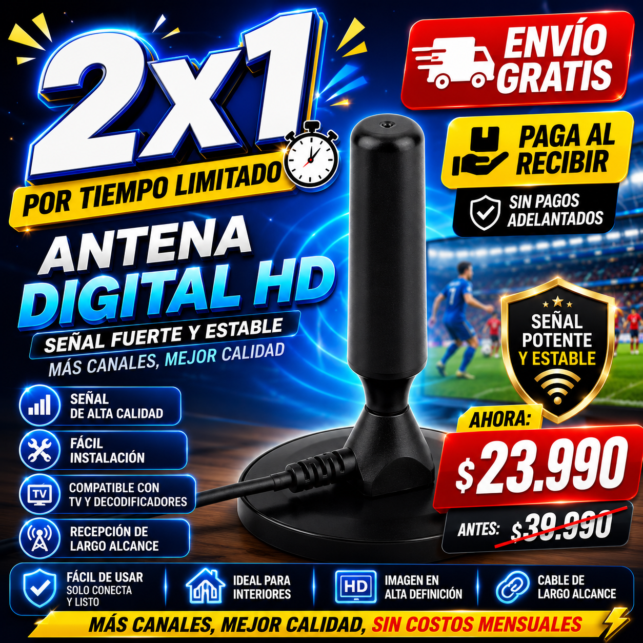 Antena SeñalMax HD 2X1