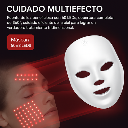 Máscara de terapia DermaLuxe LED