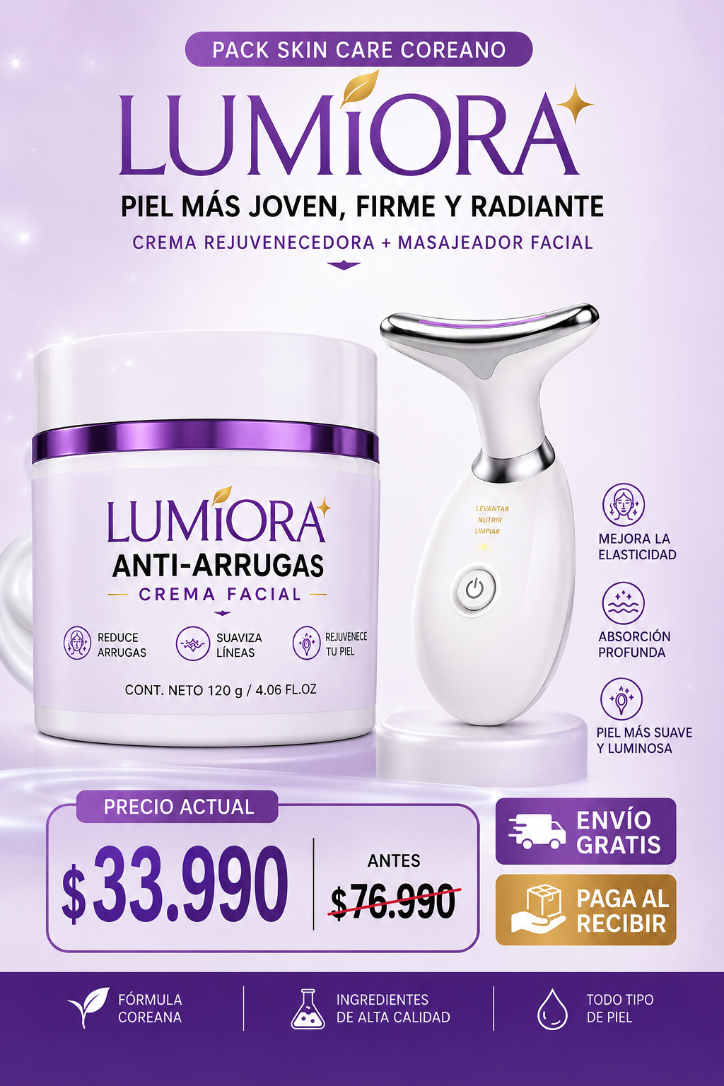 PACK FACIAL COREANO LUMIORA™