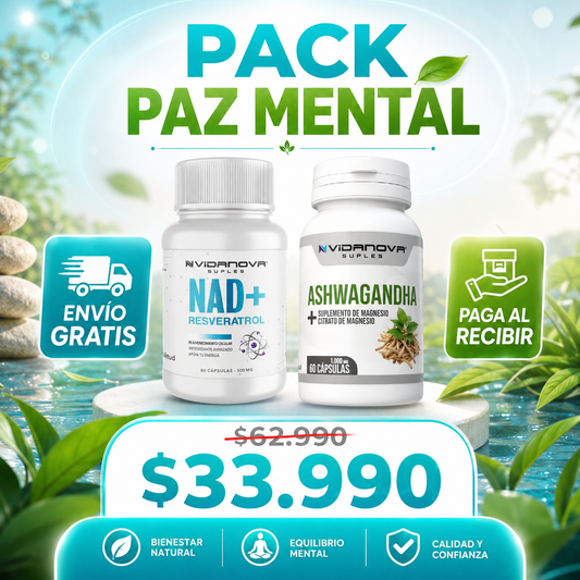 Pack Paz Mental NAD+ y ASHWAGANDHA