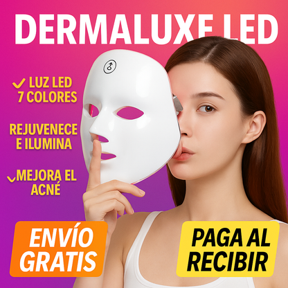 Máscara de terapia DermaLuxe LED