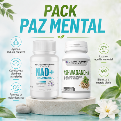 Pack Paz Mental NAD+ y ASHWAGANDHA